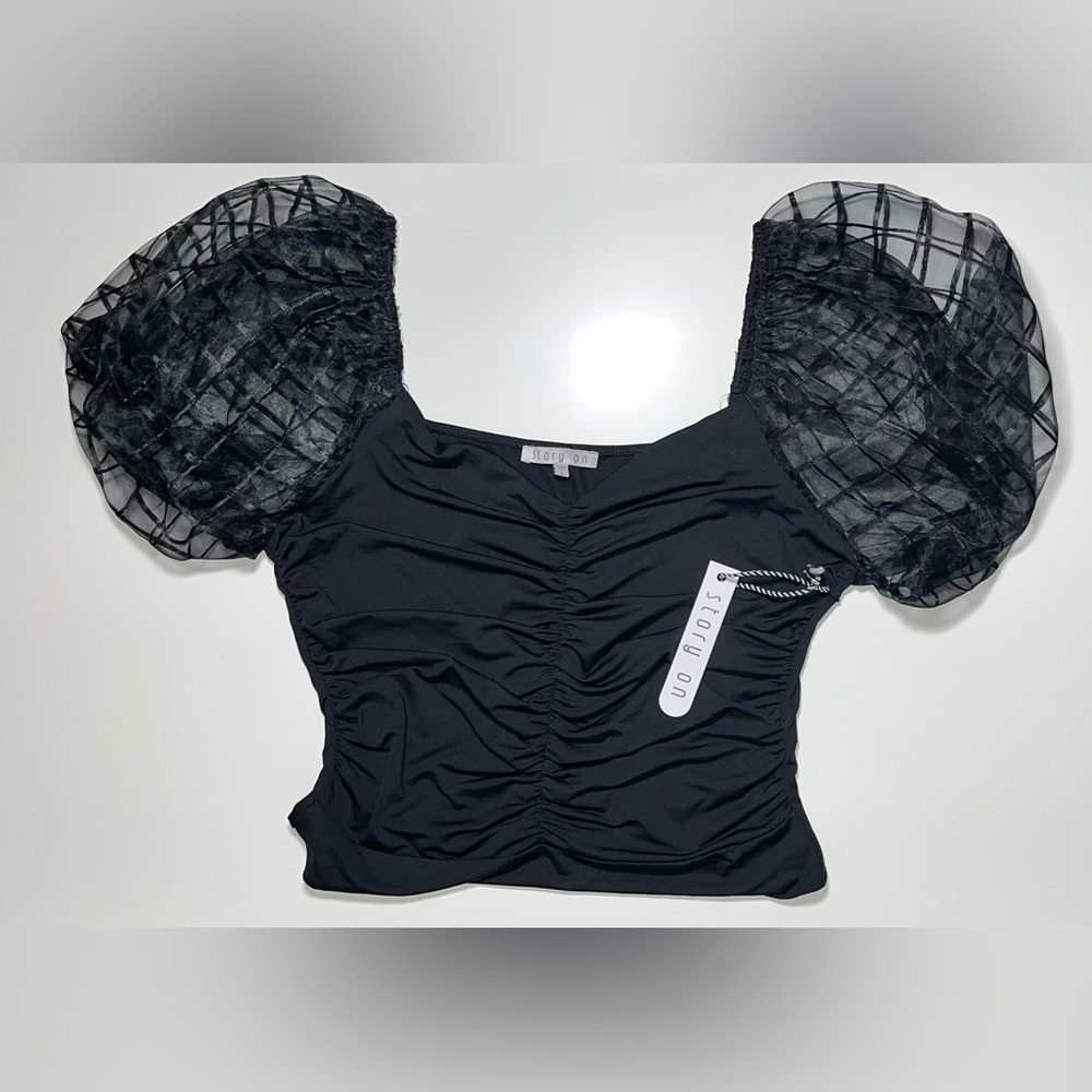 Story On Womens Black Bodysuit